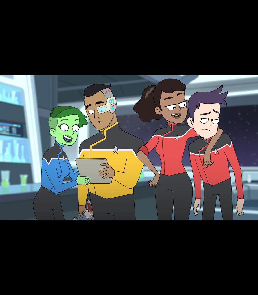 Star Trek Lower Decks Four Ensigns