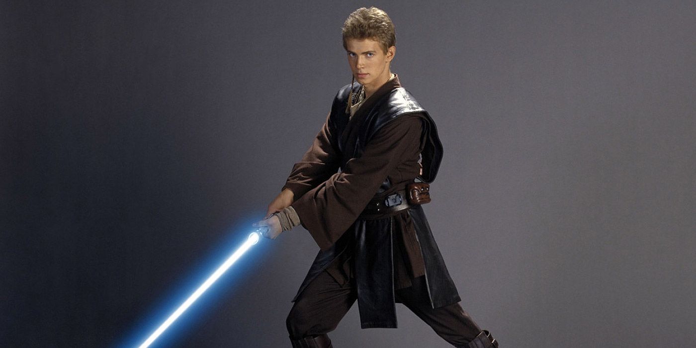 Un jeune Anakin Skywalker en tant qu'apprenant padawan dans Star Wars : L'attaque des clones.