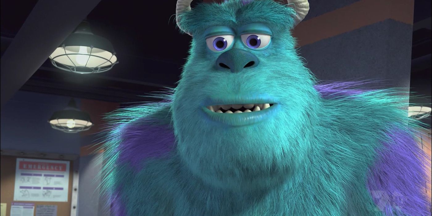 Sully stands looking sad in Monsters, Inc.