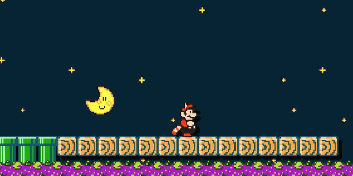 Super Mario Maker 2 Cover Moon Level