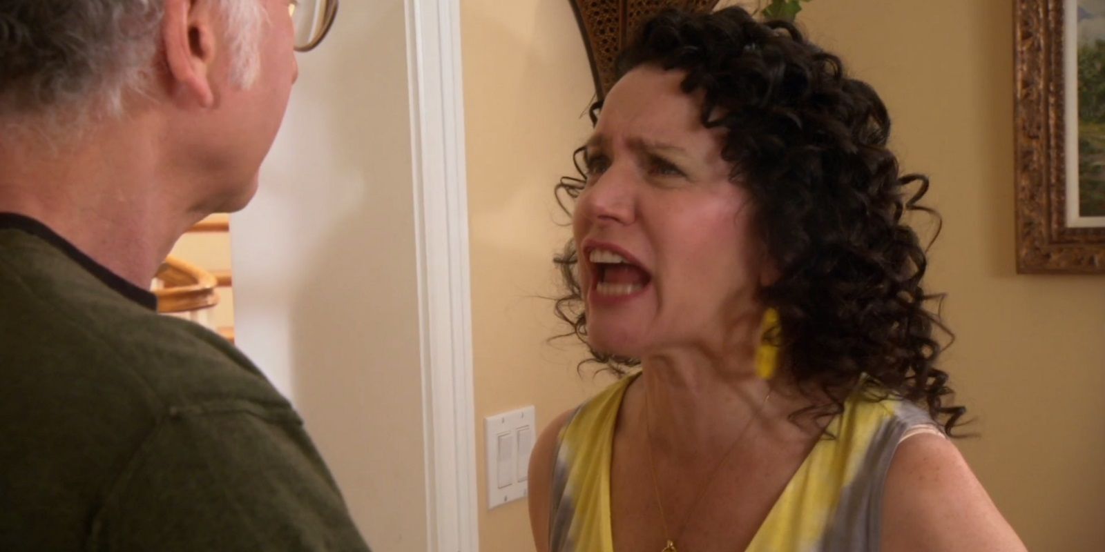Susie screams at Larry in Curb Your Enthusiasm