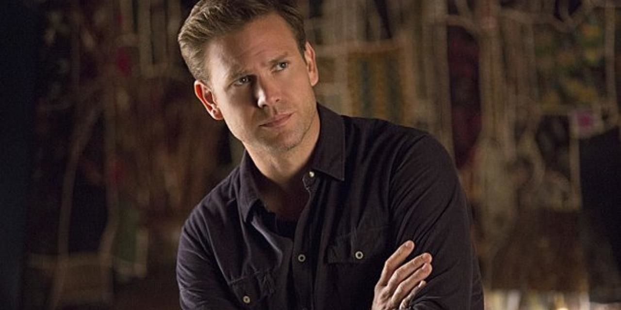 Alaric with his arms crossed for The Vampire Diaries