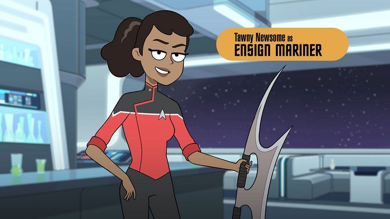 Tawny Newsome As Ensign Mariner in Star Trek Lower Decks
