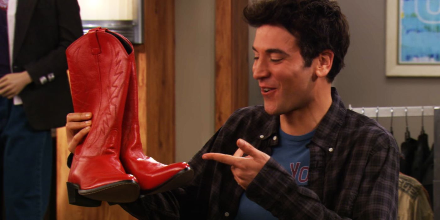 Ted and his red cowboy boots in How I Met Your Mother
