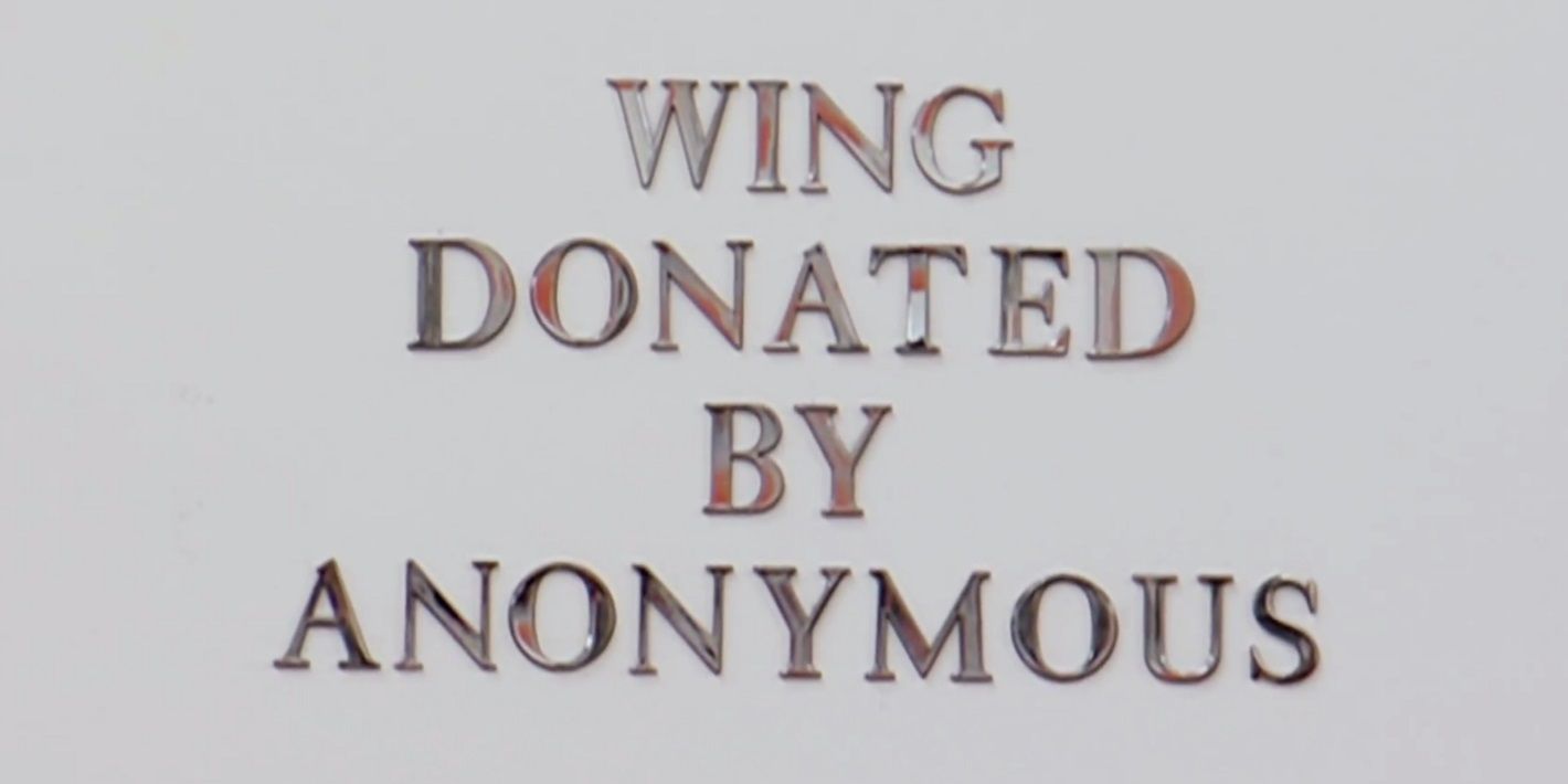 Ted's anonymous wing in Curb Your Enthusiasm