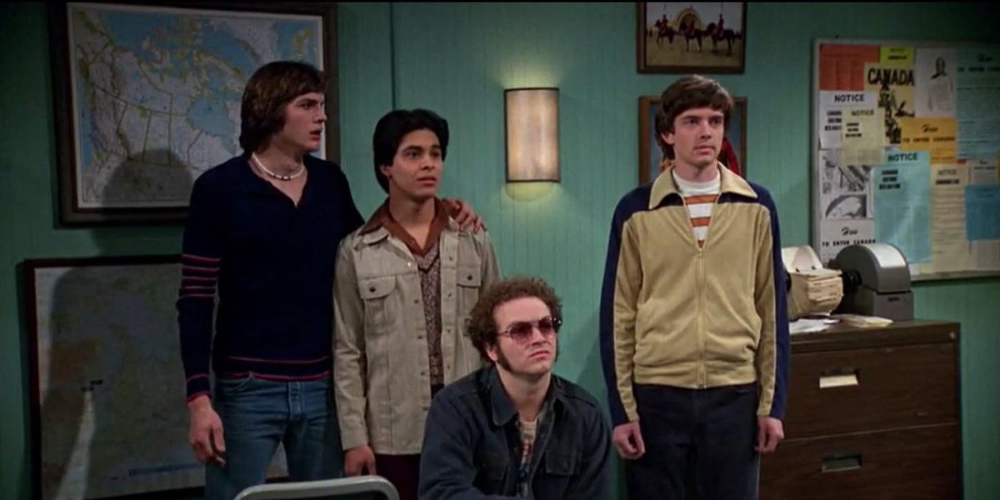 Kelson, Fez, Hyde, and Eric in That '70s Show Season 3