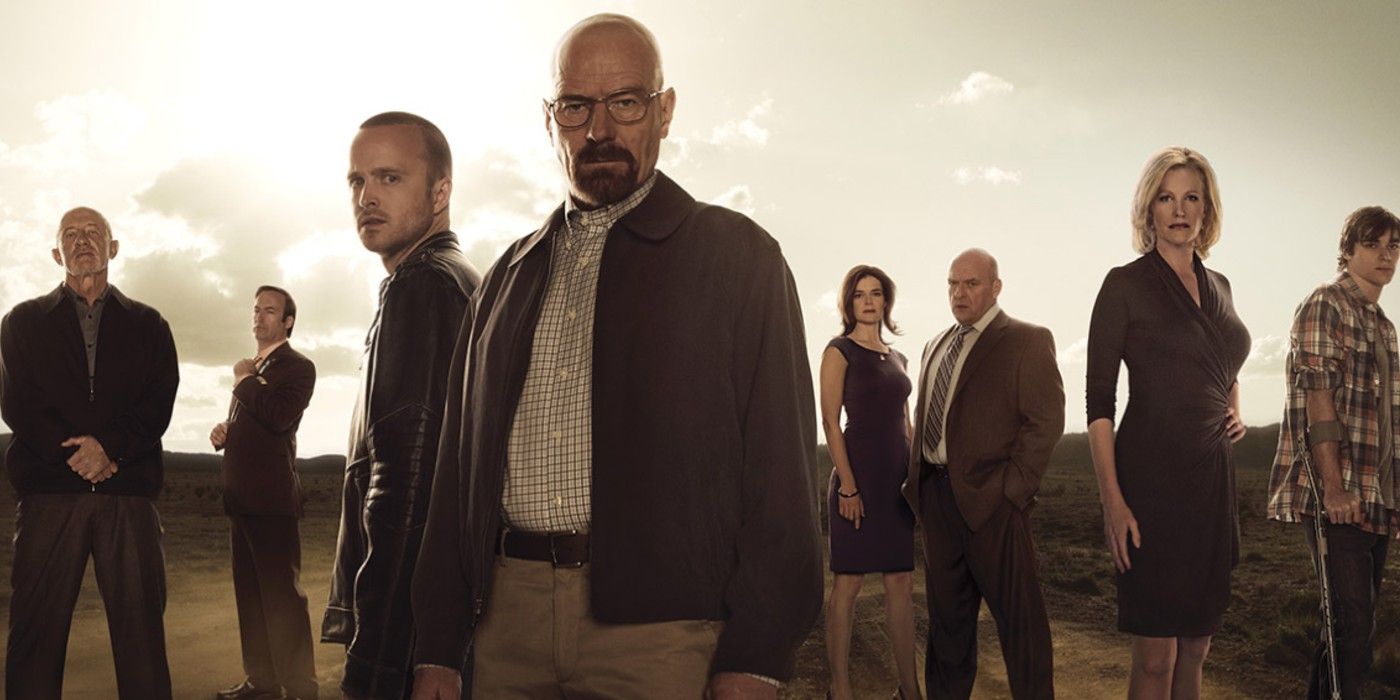 The cast of Breaking Bad together