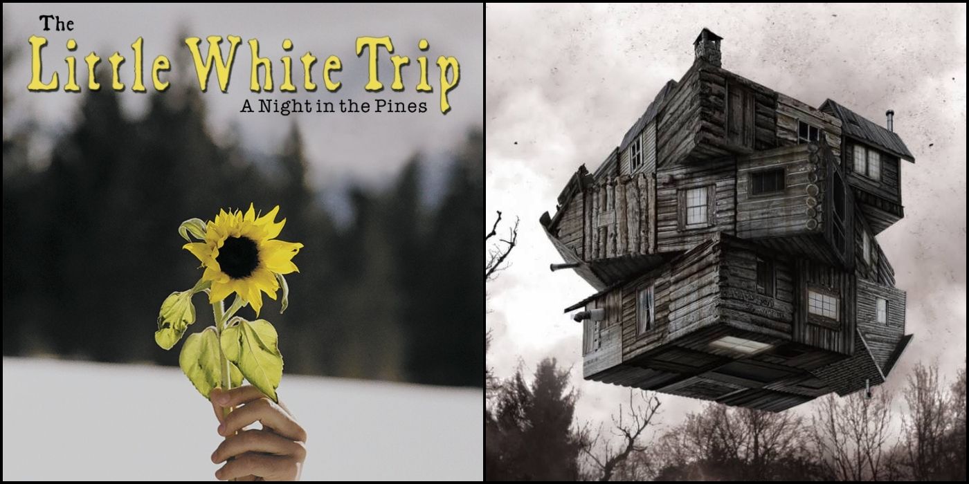 The Little White Trip A Night In the Pines cabin in the woods