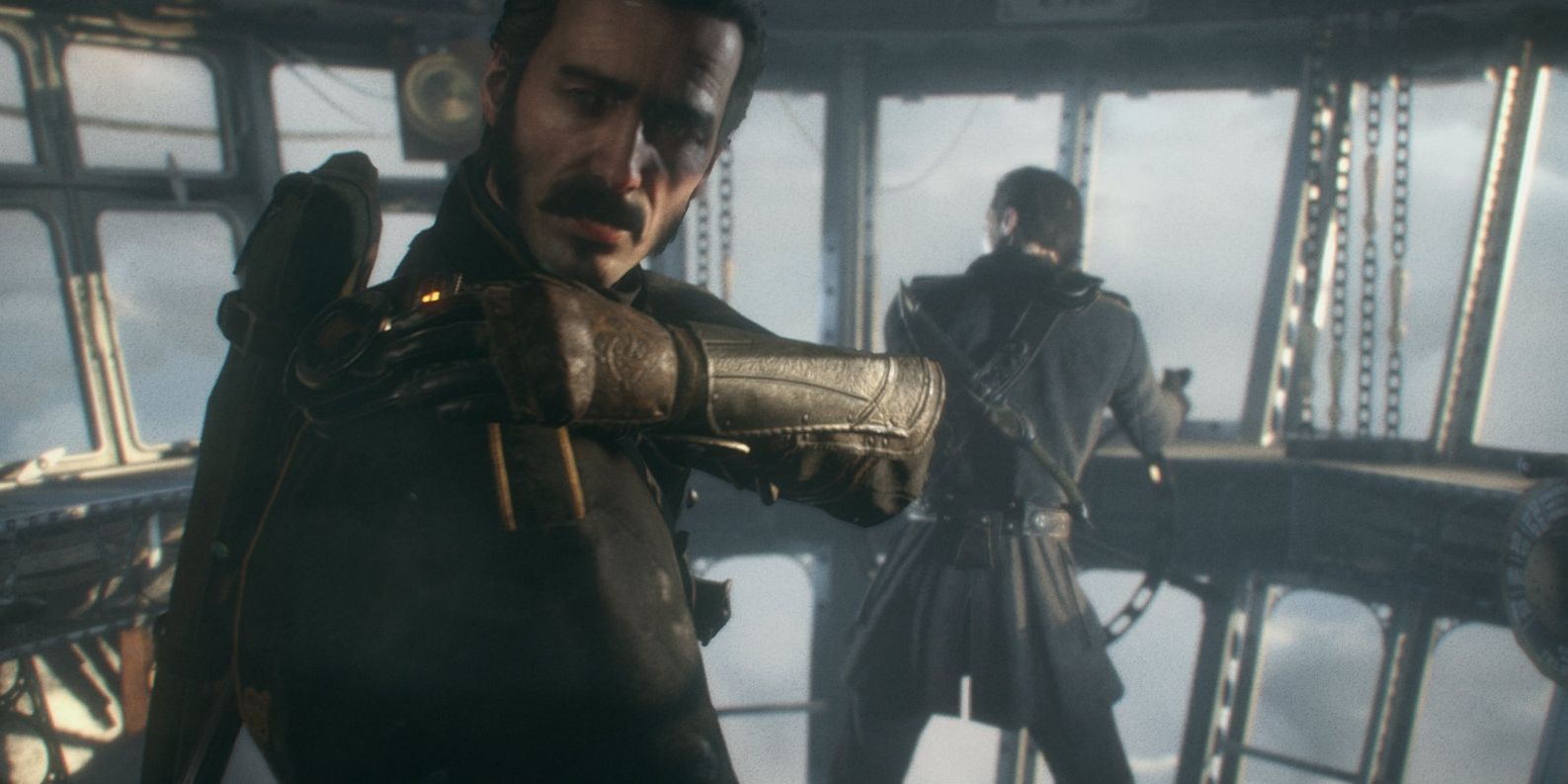 The Order 1886 character over the shoulder