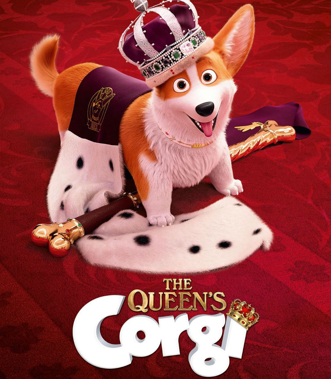 The Queens Corgi Poster Vertical