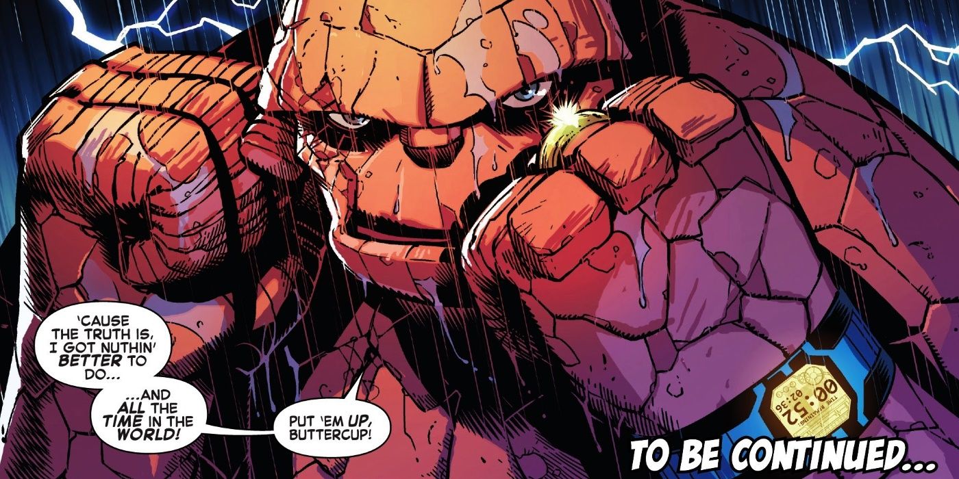 The Thing Ticking Clock Comic