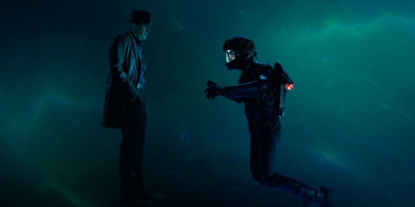 Thomas Jane as Miller and Steven Strait as Holden in The Expanse