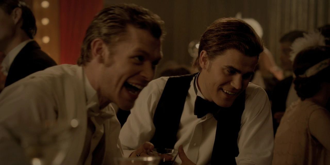 Klaus and Stefan in a bar in the 1920s