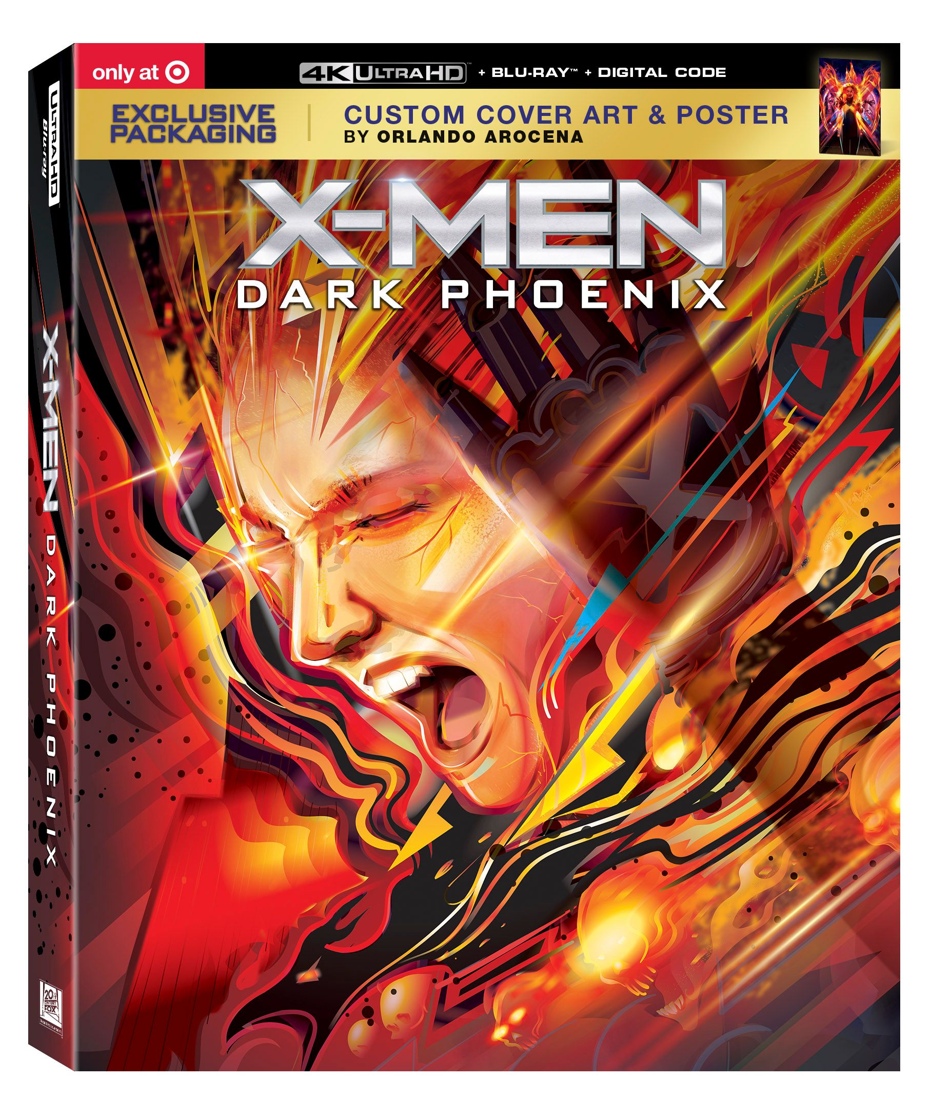 X-Men: Dark Phoenix Exclusive Blu-ray Cover Art Orlando Arocena at Target