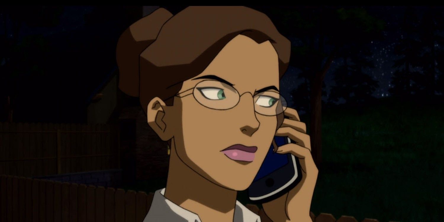 Young Justice Outsiders Dr. Helga Jace On Phone