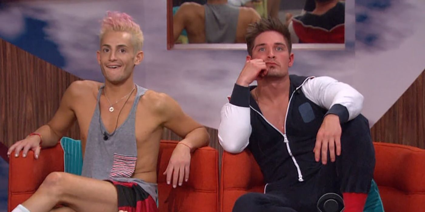 Frankie and Zack sitting on the block in Big Brother