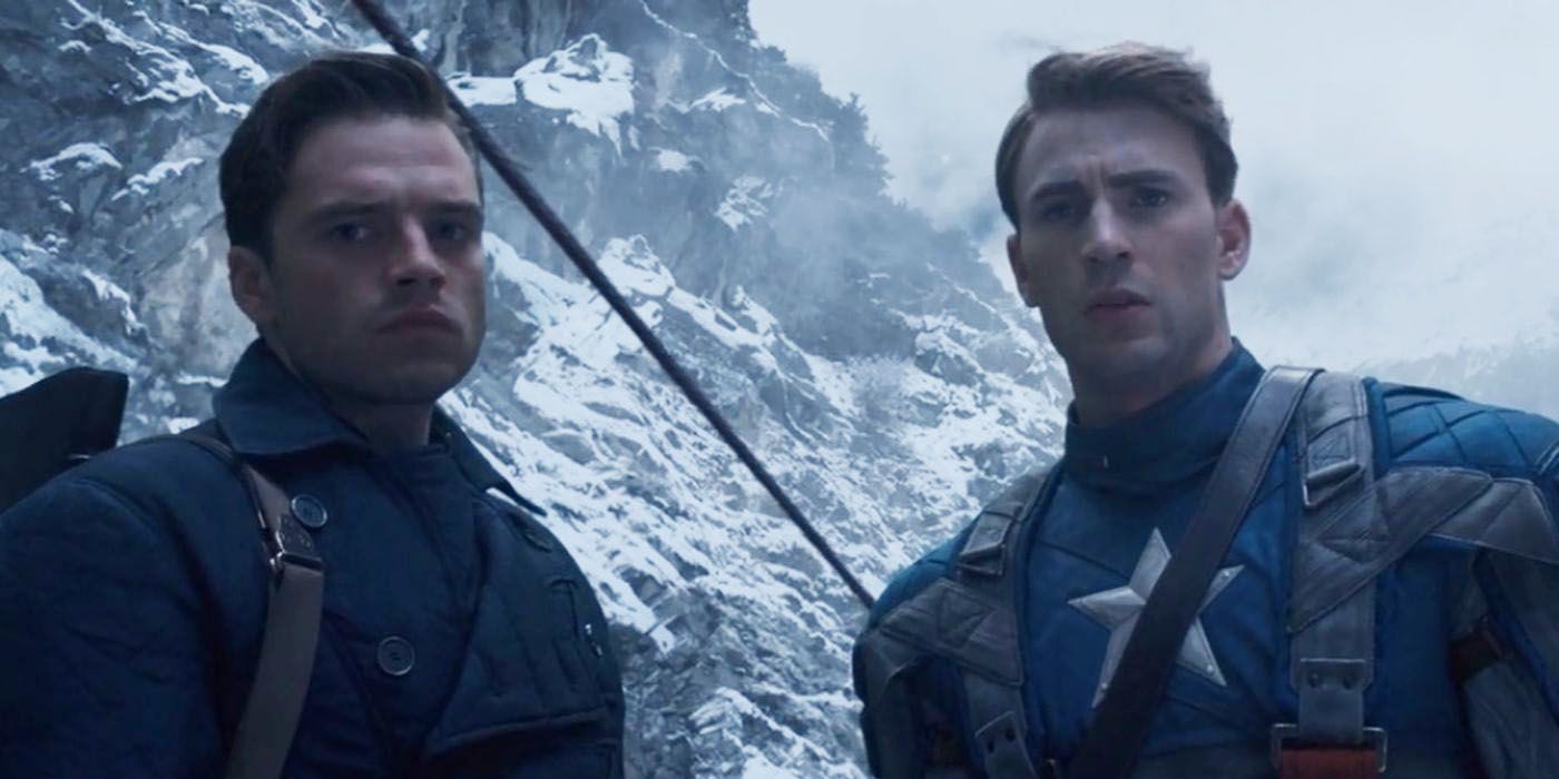 Bucky and Steve in Captain America
