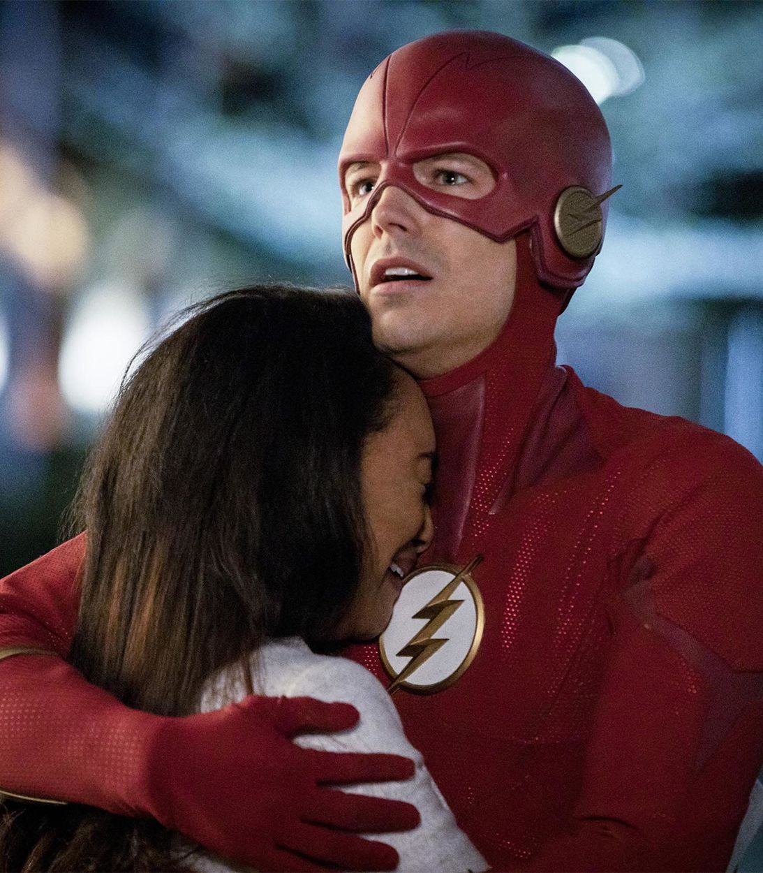 Iris crying in The Flash season 5 finale vertical