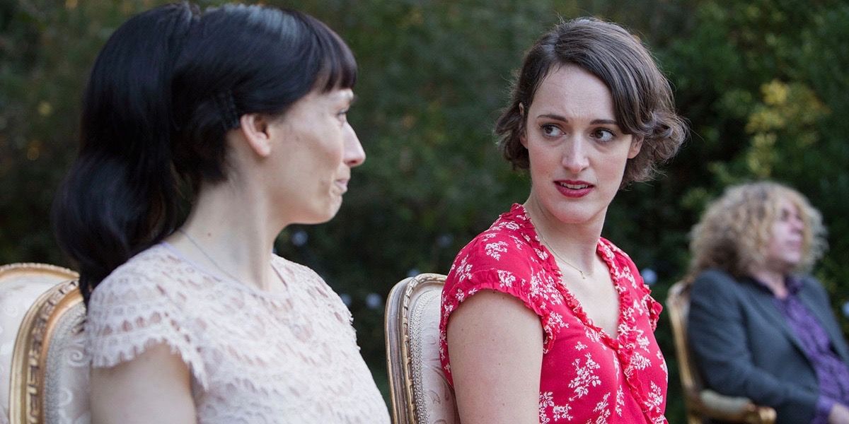 Fleabag and Claire at the wedding