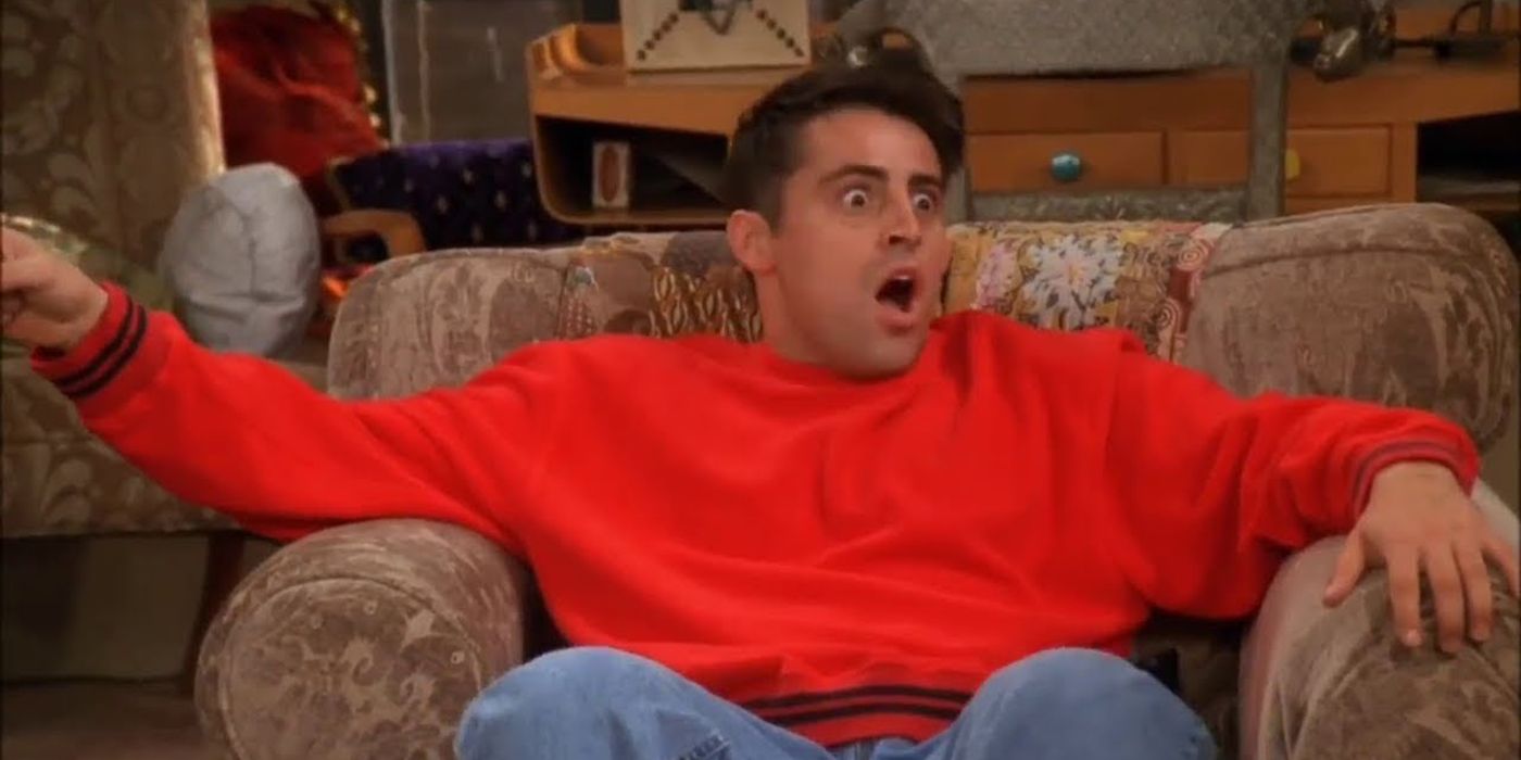 Joey finds out about Monica and Chandler's relationship in Friends