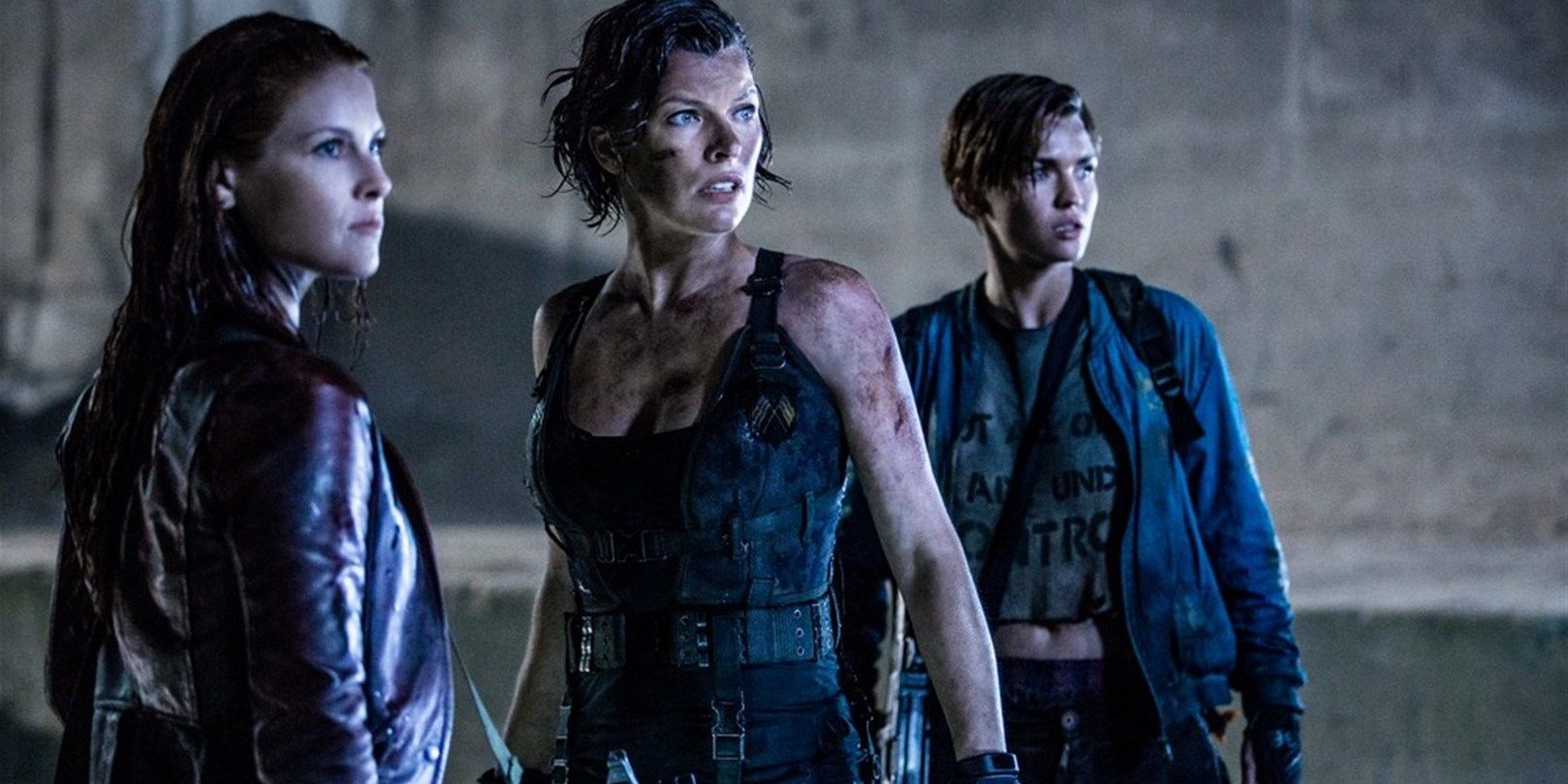 Ali Larter, Milla Jovovich e Ruby Rose em Resident Evil: The Final Chapter