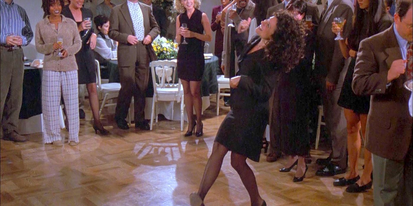 Elaine dancing on Seinfeld