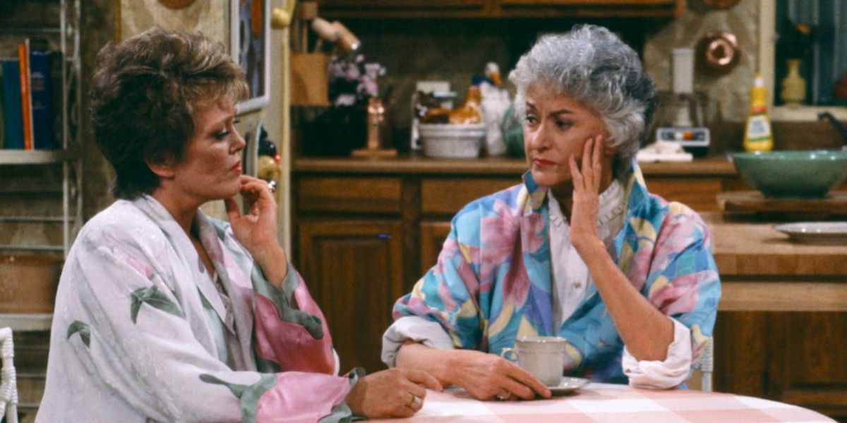 Dorothy and Blanche chatting