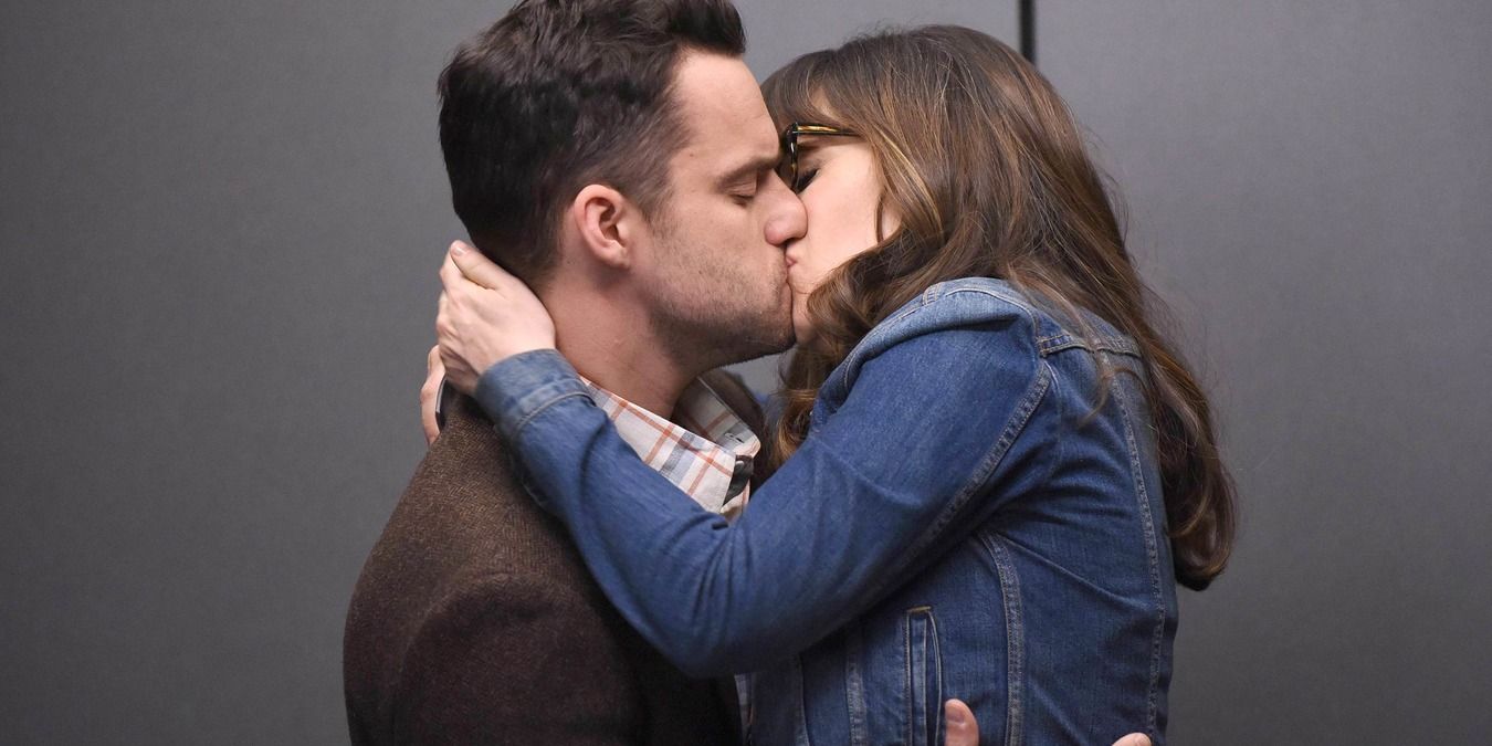 Nick and Jess get back together and kiss in the elevator in the very last scene of New Girl's penultimate season