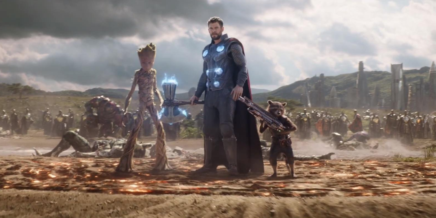 Thor Arrives In Wakanda - Avengers Infinity War Cropped
