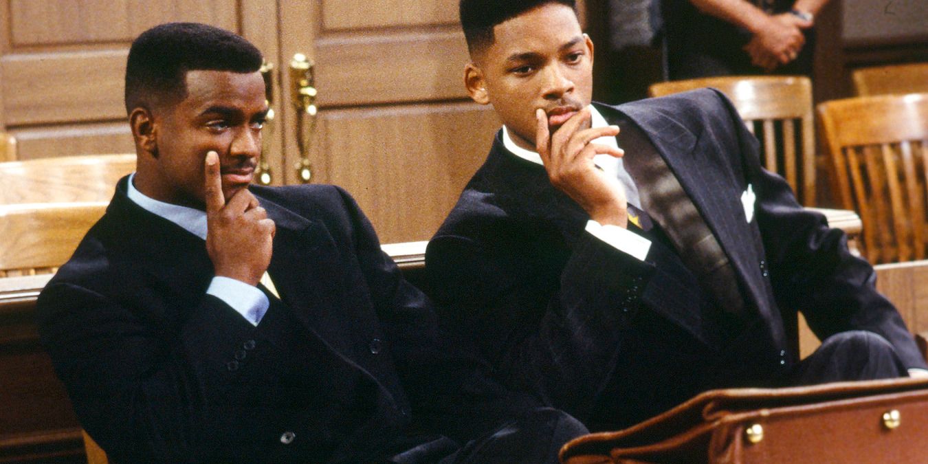 Carlton and Will sitting in The Fresh Prince of Bel-Air
