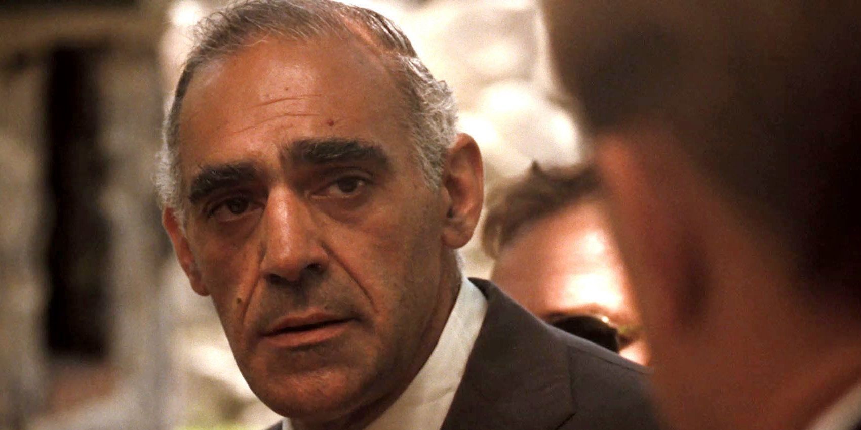Tessio attends Vito's funeral in The Godfather