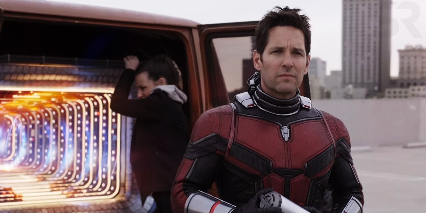 Ant-Man and Wasp prepare the quantum tunnel in Ant-Man and the Wasp