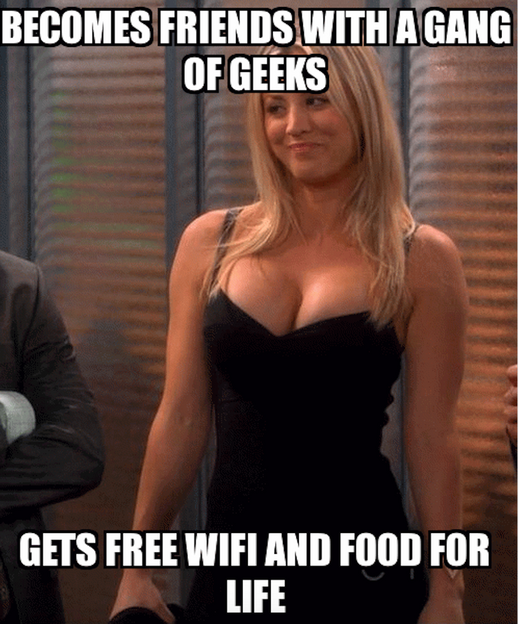 Times when Kaley Cuoco from The Big Bang Theory was a meme