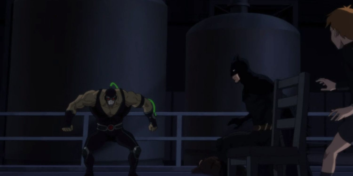 Bane and Batman in Hush animated movie