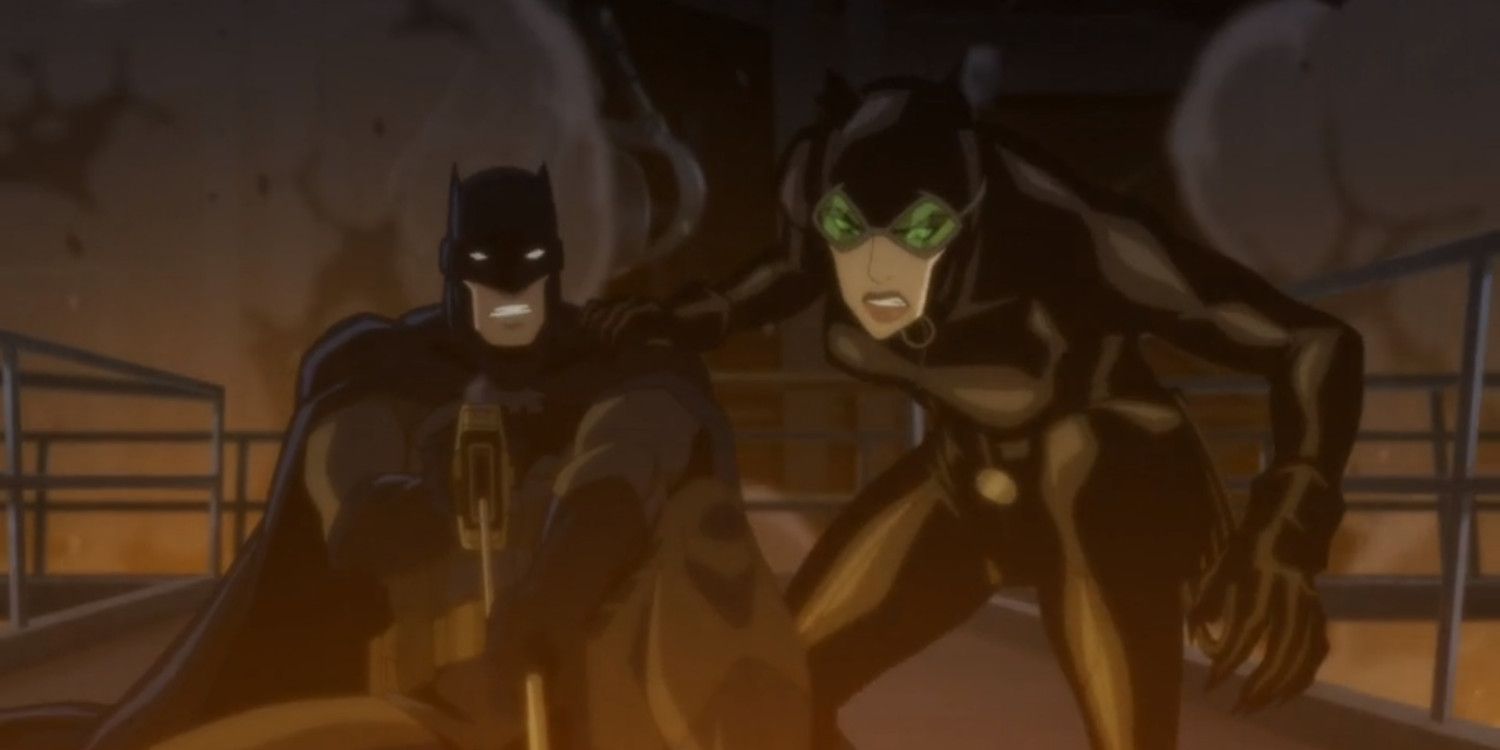 Batman and Catwoman in Hush animated movie