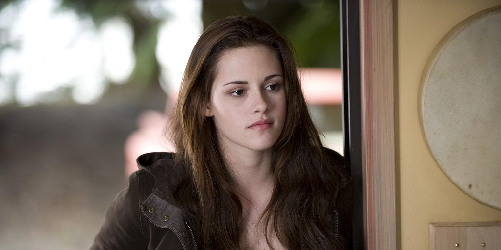 Bella Swan interpretada por Kristen Stewart em Crepúsculo.