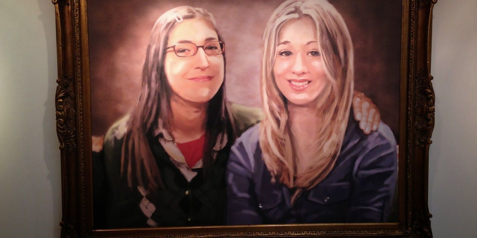 A painting of Amy and Penny presented by Amy at TBBT