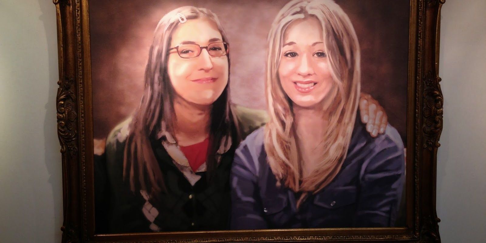 Pintura de Amy e Penny que Amy deu a ela no TBBT