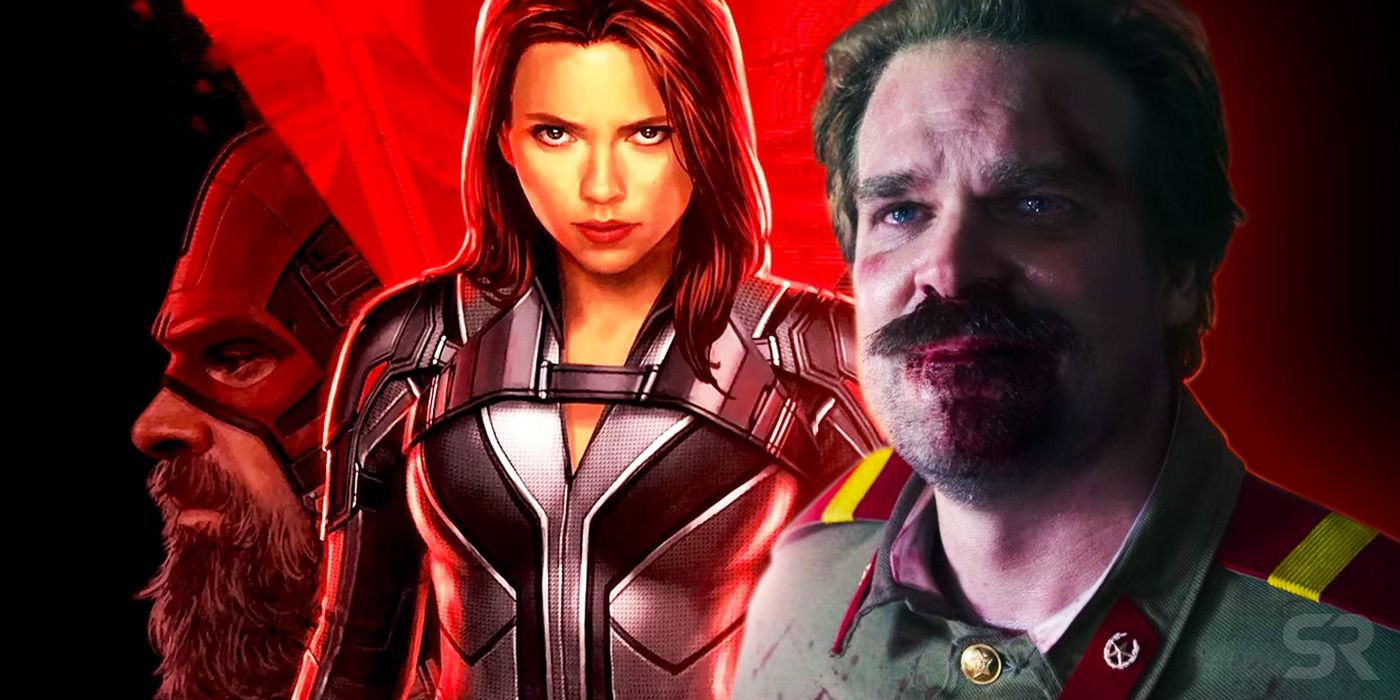 Black Widow with David Harbour as Red Guardian