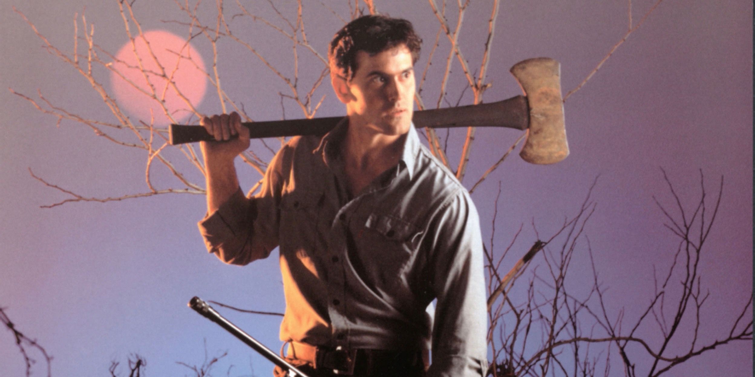Bruce Campbell as Ash WIlliams in Evil Dead