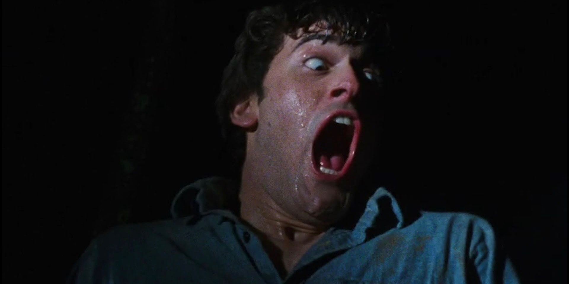 Bruce Campbell as Ash Williams In The Evil Dead