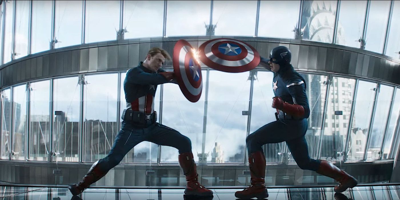 Cap fights his past self in Avengers Endgame