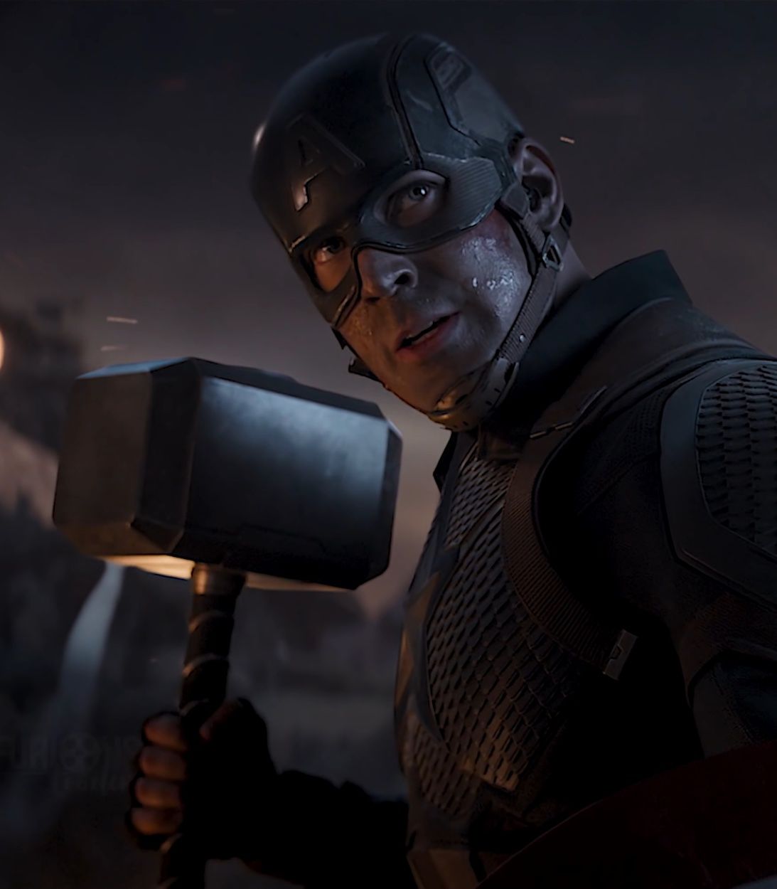 Captain America Avengers Endgame Mjolnir Vertical