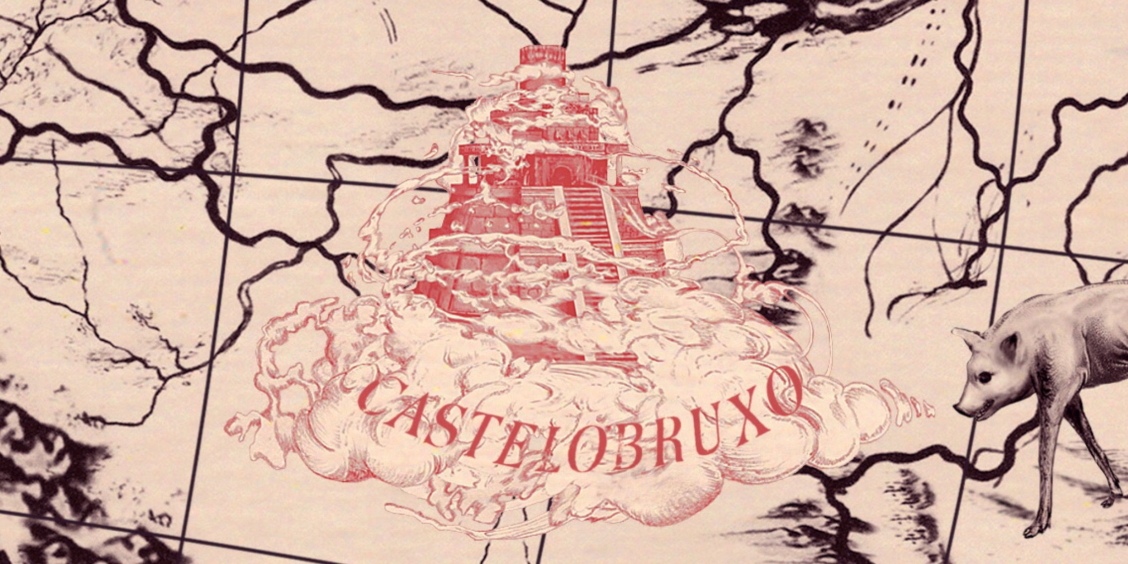Castelobruxo as seein in a Harry Potter map