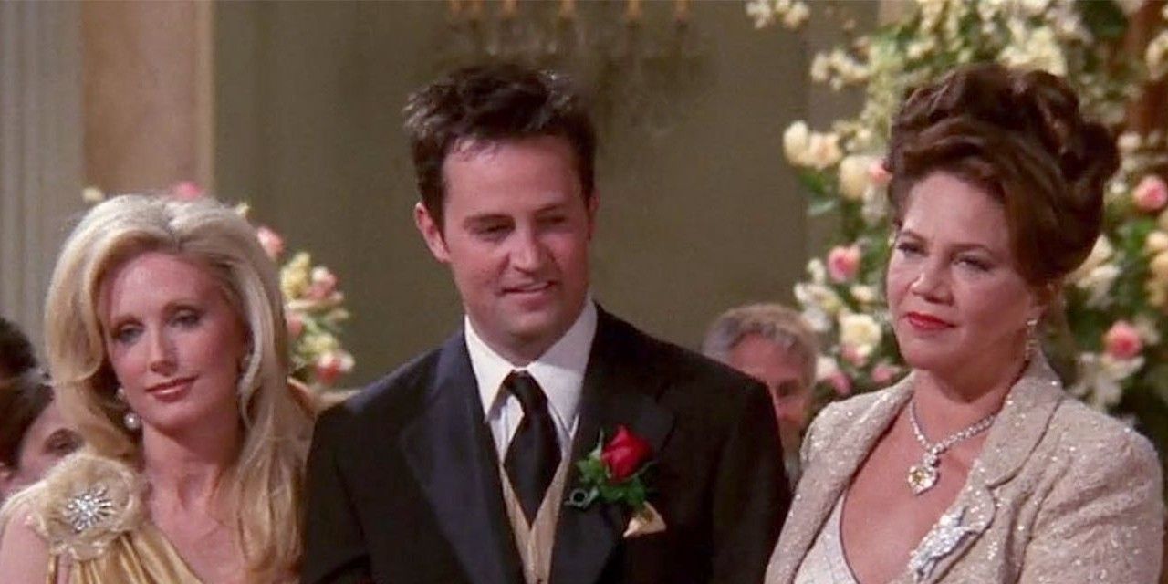 Chandler with Parents at Wedding