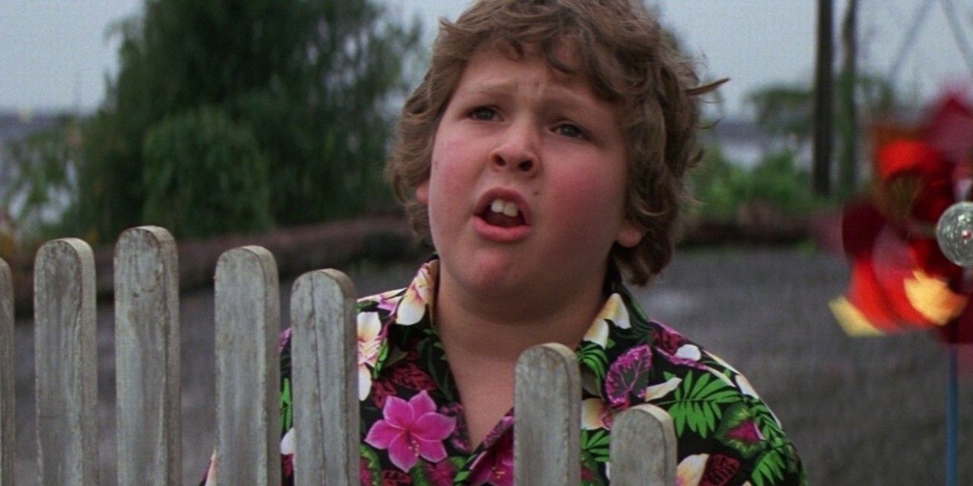 Chunk at the gate in The Goonies
