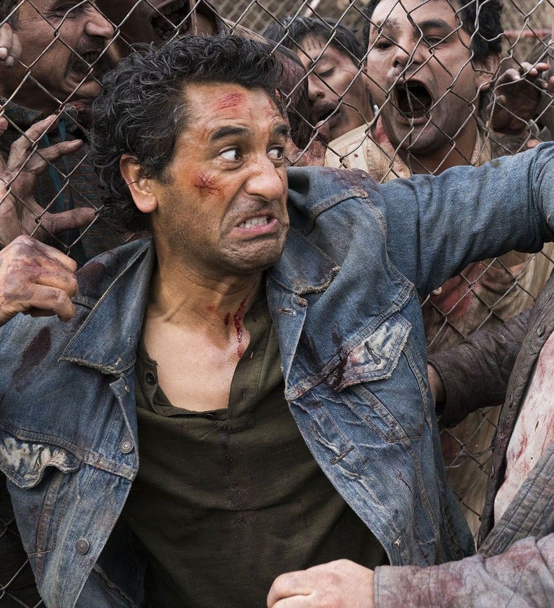Cliff Curtis as Travis in Fear The Walking Dead zombies vertical