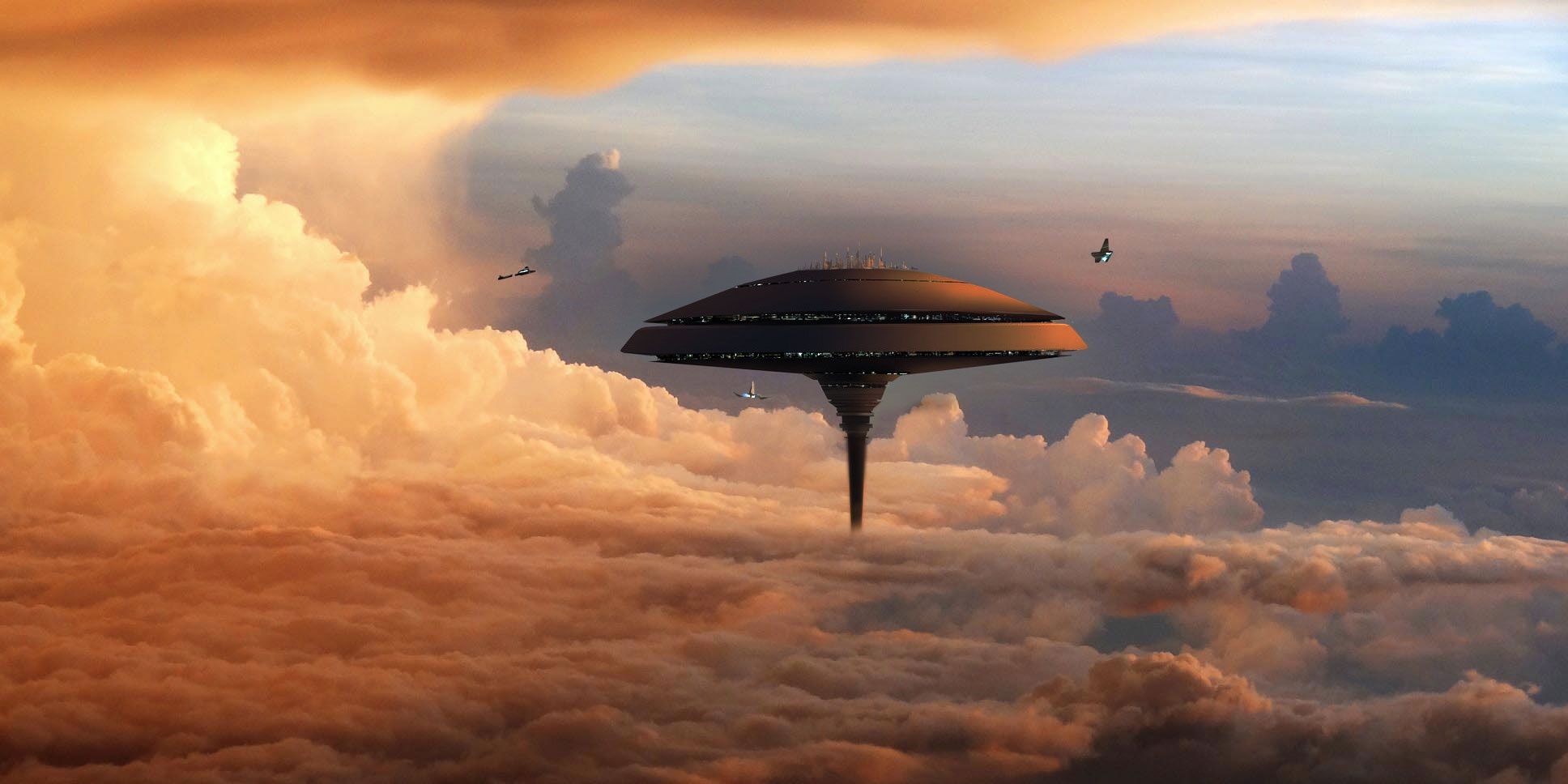 Cloud City as seen in numerous Star Wars movies