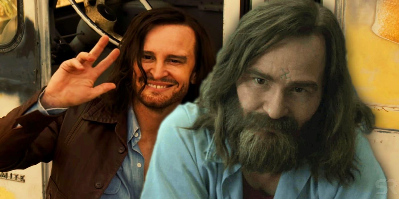 Damon Herriman as Charles Manson in Mindhunter and Once Upon a Time in Hollywood
