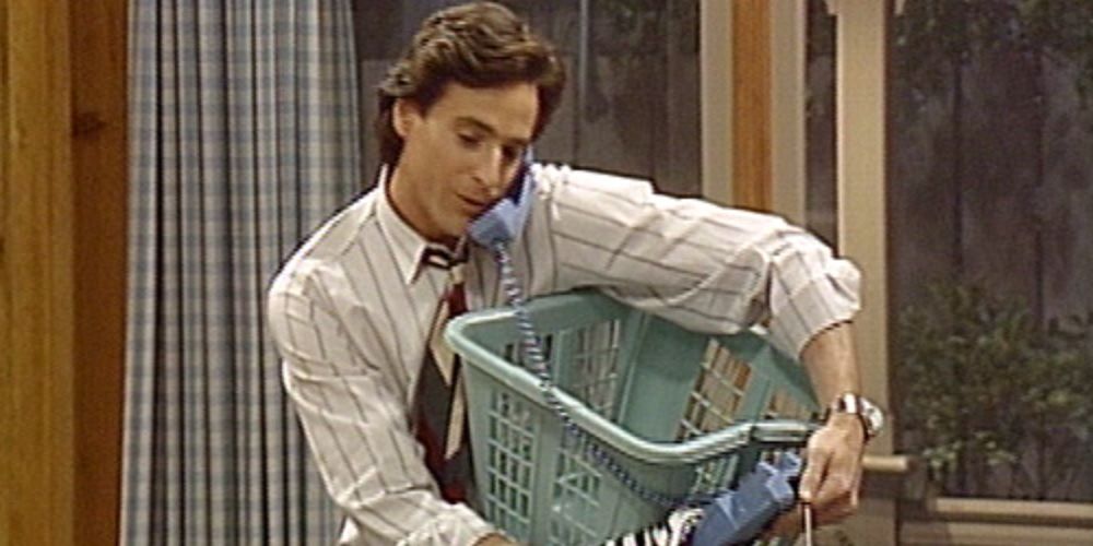Danny Tanner cleaning in Full House